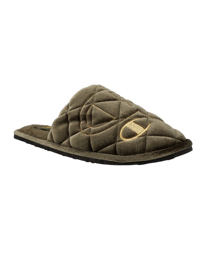 Champion Mens Slippers NZ - Sleepover Lux Green ( 4321-MBNPV )